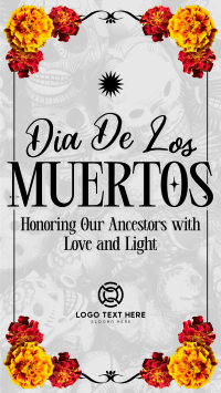 Traditional Dia De Muertos Facebook Story Design