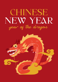 New Year Dragon Poster