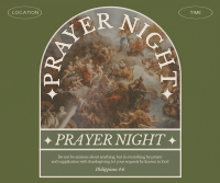 Rustic Prayer Night Facebook Post