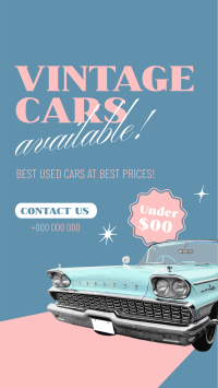 Vintage Cars Available YouTube Short