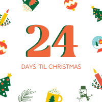 Quirky Christmas Countdown Instagram Post