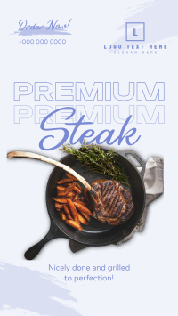 Premium Steak Order Facebook Story