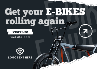 Rolling E-bikes Postcard