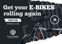 Rolling E-bikes Postcard Image Preview