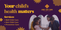 Children's Clinic Twitter Post Design