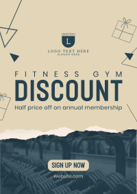 Christmas Gym Discount Flyer