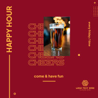 Happy Hour Instagram Post Design