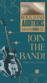 Modern Rock Auditions TikTok Video Design