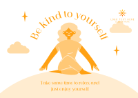 Be Kind To Yourself Postcard