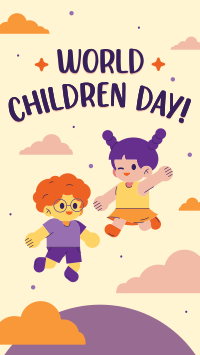 Children Day Cartoon Facebook Story