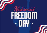 Freedom Day Celebration Postcard