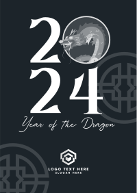 Dragon New Year Flyer