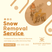 Minimal Snow Removal Instagram Post Image Preview