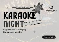 Reserve Karaoke Bar Postcard Image Preview