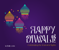 Diwali Floating Lanterns Facebook Post