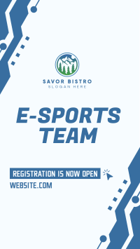 Esports Team Registration Instagram Story