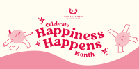 Celebrate Happiness Month Twitter Post