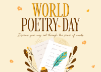 Poetry Creation Day Postcard