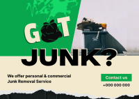 Junk Management Postcard example 1