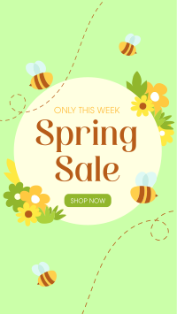 Spring Bee Sale Instagram Story