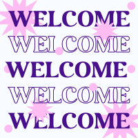 Welcome Shapes Instagram Post Design