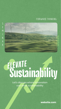 Elevating Sustainability Seminar Instagram Reel Design