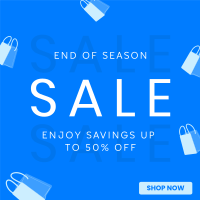 Minimalist End of Season Sale Linkedin Post