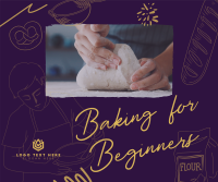 Beginner Baking Class Facebook Post