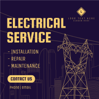 Electrical Problems? Instagram Post Design