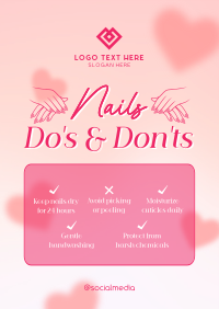 Minimalist Nail Care Poster