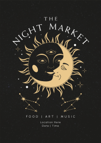 Sun & Moon Market Poster