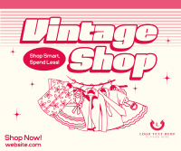 Vintage Clothing Shop Facebook Post