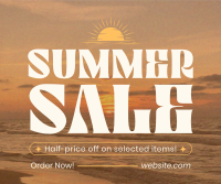 Sunny Summer Sale Facebook Post Design