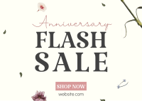 Anniversary Flash Sale Postcard Image Preview