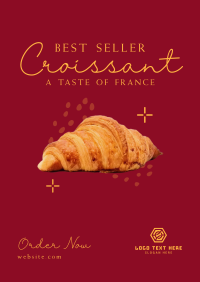 French Croissant Bestseller Poster