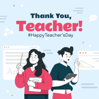 Thank You Teacher Instagram Post
