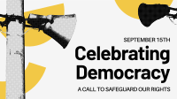 Modern Democracy Celebration Animation