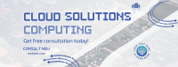 Cloud Computing Solutions Facebook Cover Design