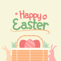 Easter Basket Greeting Instagram Post