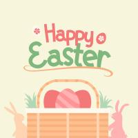 Easter Basket Greeting Instagram Post Image Preview