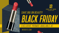 Black Friday Beauty Sale Facebook Event Cover Design