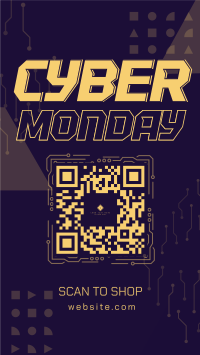 Futuristic Cyber Monday Instagram Reel Design