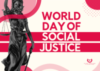 Social Justice World Day Postcard