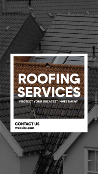 Roofing Service Investment Instagram Reel Image Preview