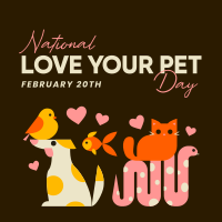 National Love Your Pet Day Instagram Post