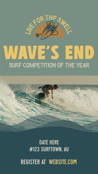 Surfing Competition TikTok Video Design