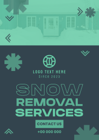 Snowy Snow Removal Poster