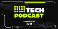 Technology Podcast Circles Twitter Post Design