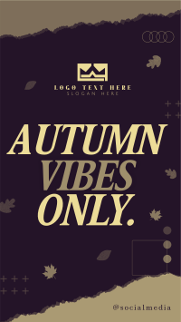 Autumn Vibes Greeting Facebook Story Design