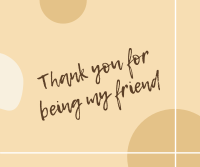 Thank you friend greeting Facebook Post